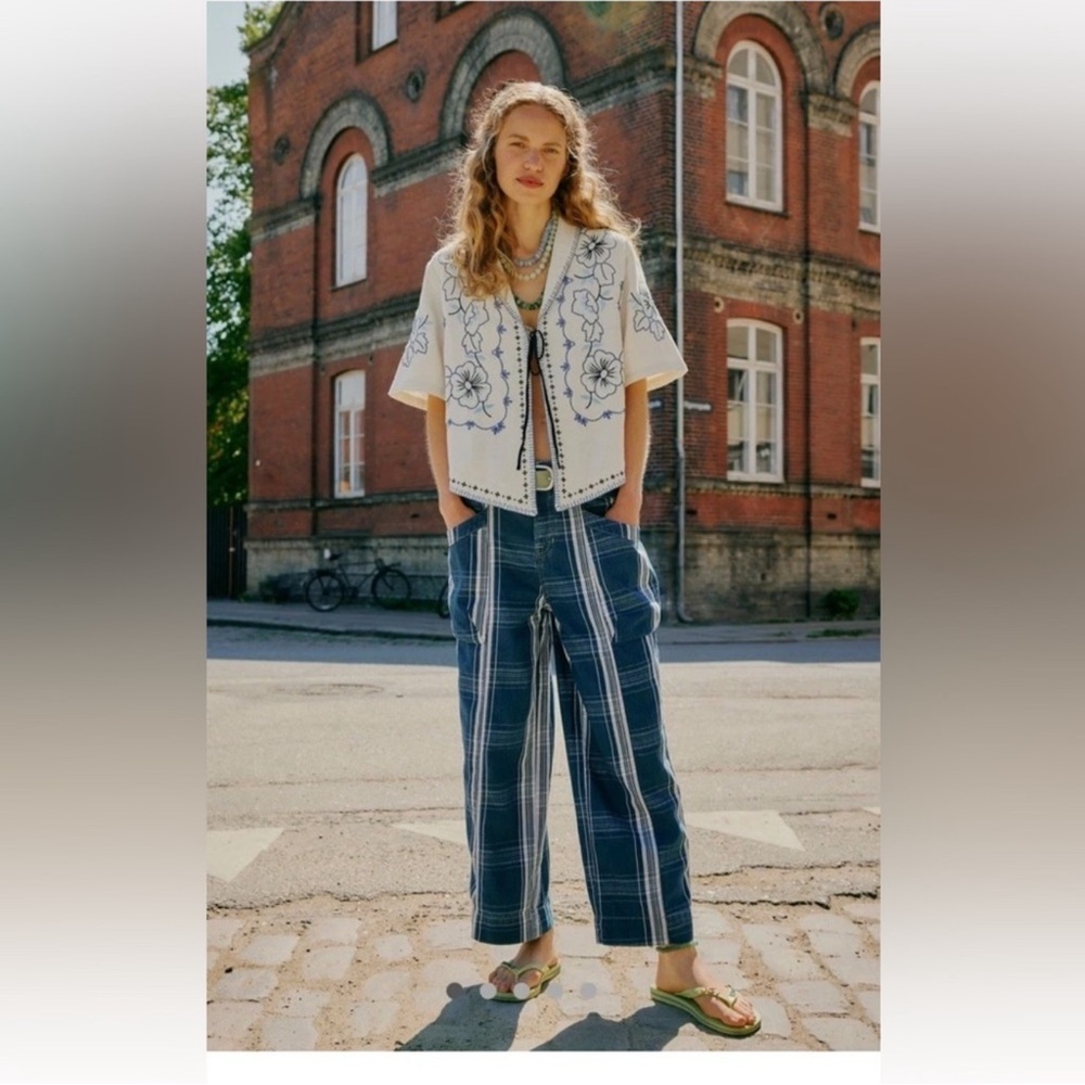 Free People Rose Hall Low Slung Trousers